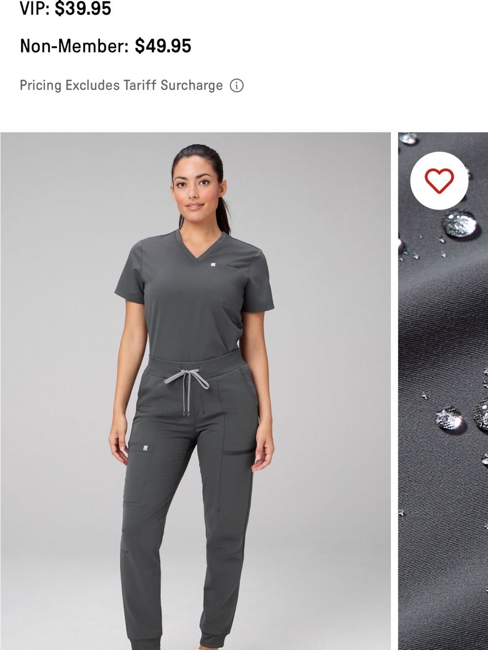 Fabletics vital 1 pocket and mid rise jogger scrip set in ONYX
